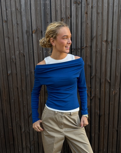 JJXX - JXHenna Off Shoulder Layering Top - True Blue